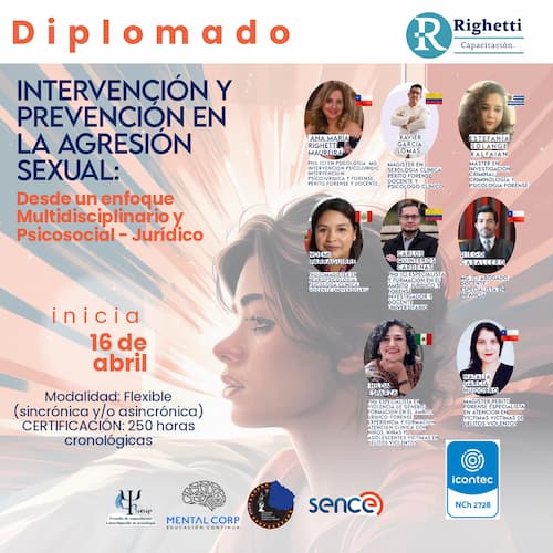 DIPLOMADO EN  INTERVENCIÓN Y PREVENCIÓN EN LA AGRESIÓN SEXUAL